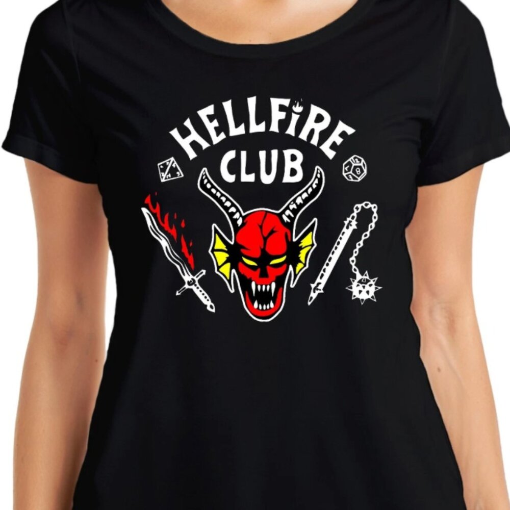 Hellfire Club Graphic Tee | Stranger Things Shirt | Demon Graphic T-Shirt